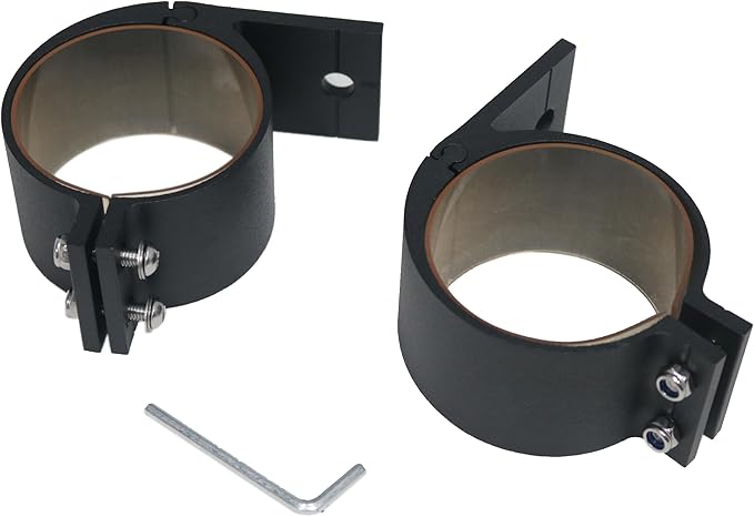 3 Inches Tube Clamp Mounting Bracket for Bull Bar and Any 3 Inches Round Tube Bar to Mounting LED Spot Lights and LED Light Bar,LED Round Spot Light