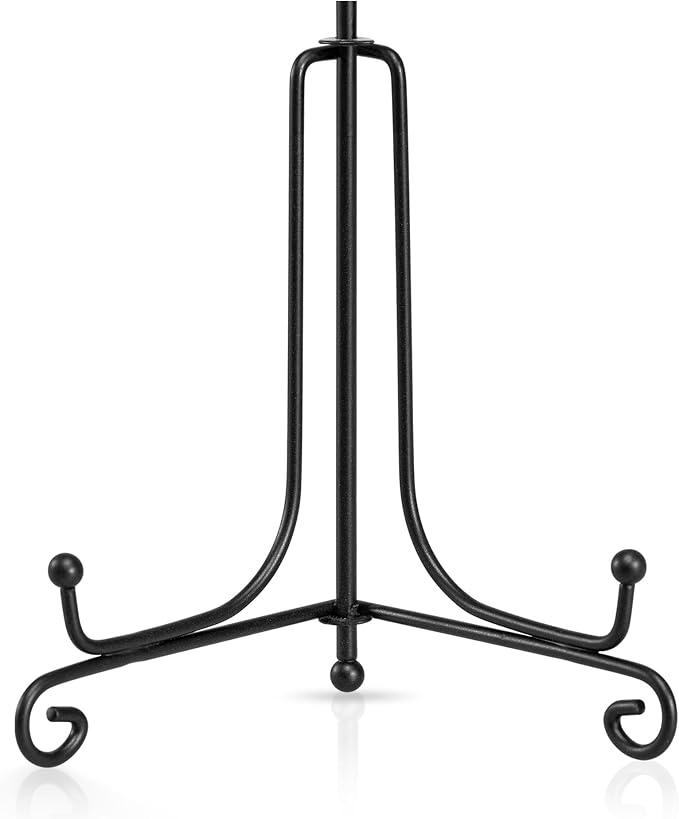 Artliving Plate Stands for Display, 5 Inch Black Iron Easel Plate Display Photo by Artliving