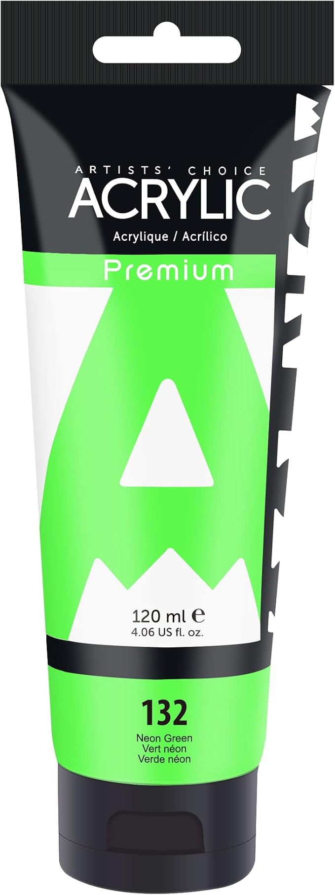 AUREUO Neon Green Acrylic Paint, 4 Fl Oz / 120ml Single Tube, Rich Pigment Art by AUREUO