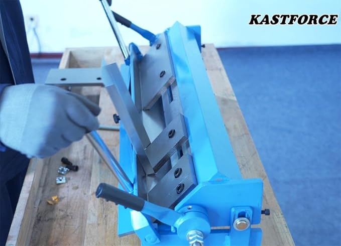 KF5006 Box and Pan Brake Sheet Metal Folder Bending Brake Metal Forming Machine Max Capacity 24 Inch (610mm) 20 Ga (1.0mm) with 5 Fingers 0-135 deg