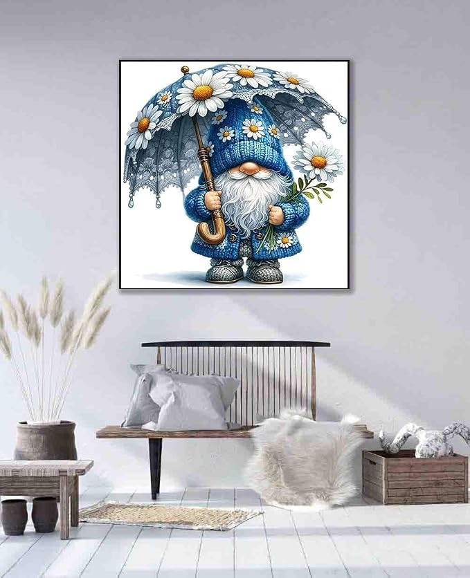 Gnome Cross Stitch Kits for Adults Beginner, Flower Counted Cross Stitch Kits - Image 4