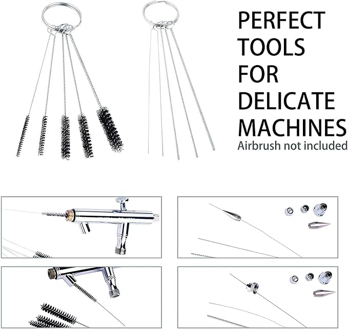 ABEST 3 Set Airbrush Spray Cleaning Repair Tool Kit Stainless steel Needle - Image 4