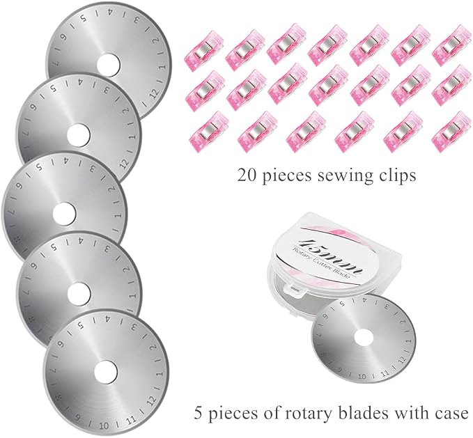 39 Pcs Rotary Cutter Set Pink - Image 3