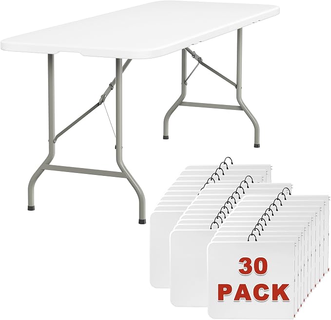 Elevon 6FT Folding Tables – Heavy Duty Portable Foldable Table by ELEVON