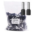 Fidioto 8AWG Wire Ferrule, 250pcs AWG8 Wire ferrules kit for Electric, Industrial, Chemical Industry, Power Control System, etc.