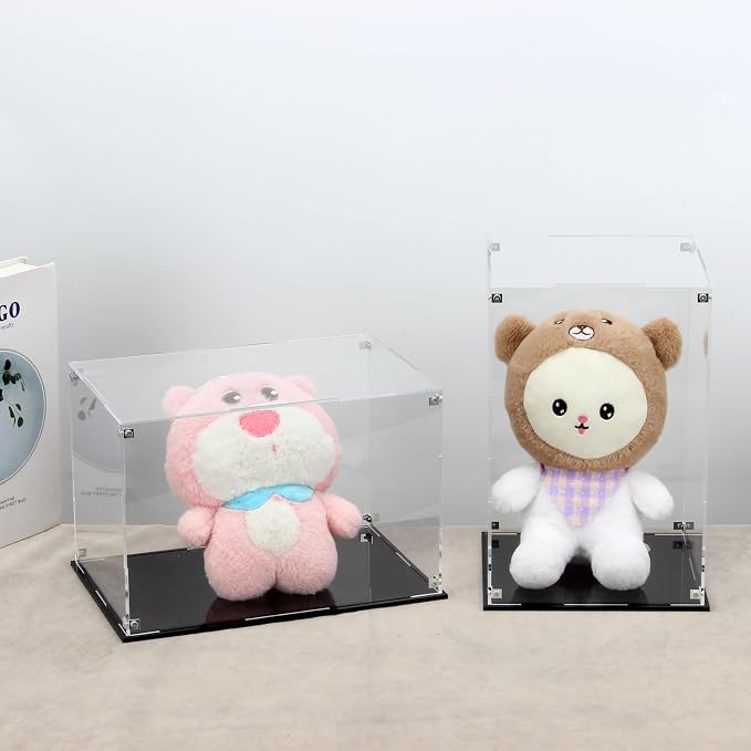 Rectangle Clear Acrylic Boxes for Collectibles Display, Assemble Storage Box - Image 4