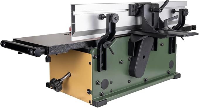 40180HI 8-Inch Spiral Cutterhead Benchtop Jointer with Cast Iron Tables, 16 TC Inserts, Extra Long 24" Aluminum Fence, Additional 7-3/8" Fence Brackets, and a 10-amp Motor