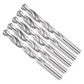 Drill Bit, 10.5mm Cutting Diameter, 4241 HSS 118° Cutting Angle Uncoated Bright Versatile Jobber Bits - (Applications: for Drilling Plastic Wood Soft Metal), 5-Pieces