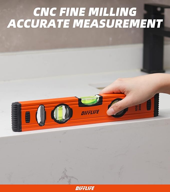 12" Level & Tool Aluminum Reinforced Torpedo Level (12inch)