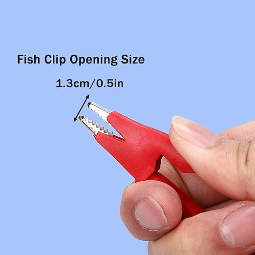 Multimeter Alligator Clips Test Leads,Heavy Duty Banana Plug to Alligator Clips for Multimeter Test Leads for Meter Tester,16AWG 3.28Ft 4PCS.