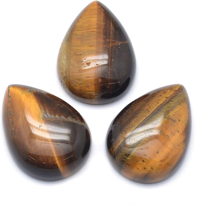 Fashewelry Natural Teardrop Flat Back Cabochons Beads by FASHEWELRY