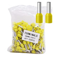 Fidioto 10AWG Wire Ferrules Terminals, 250pcs AWG10/6mm² Wire Ferrule kit for Electric, Industrial, Chemical Industry, Power Control System, etc.