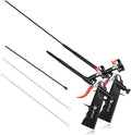 Lytool 2pcs Spray Foam Gun Kit with 12.6" Extension Rods and 15.7" Cleaning Brushes Copper Nozzle PTFE Coated Barrel Adjustable Caulking Gun for Insulation and Sealing Compatible with PU Foam Cans