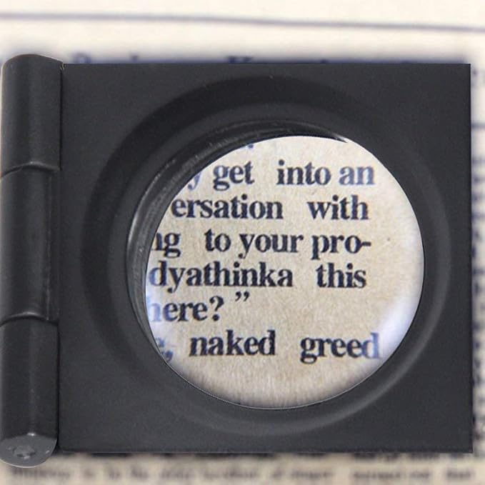 Three- Folding Magnifier with Scale 10X Magnifiation Optical Lens 28mm Three - Image 7