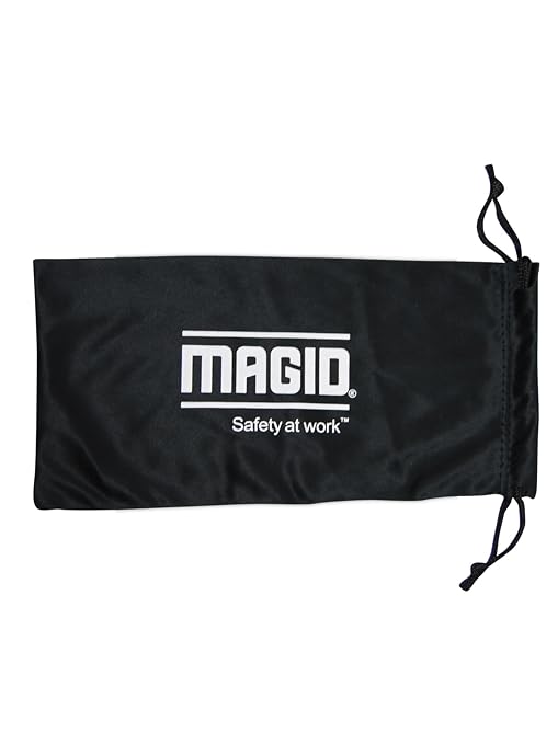 MAGID Y50 Safety Glasses for Construction | Black Frame — 2 Pairs, ANSI Z87.1+ - Image 2