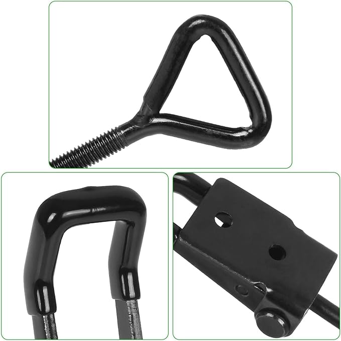 Adjustable Toggle Clamp Holding Capacity Toggle Latch Hasp Clamp Quick Release Pull Latch (Black-6pcs -550lbs)