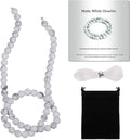 6mm Matte White Howlite Bead, 15-Inch Matte Round Loose Stone Beads by THRELE