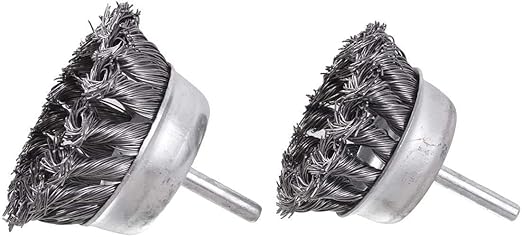 Rocaris 7Pcs Twist Knot Wire Wheel Brush for Drill Crimped Cup Wire Wheels Brush Set for Drill with 1/4-Inch Shank for Rust Removal, Corrosion and Scrub Surfaces