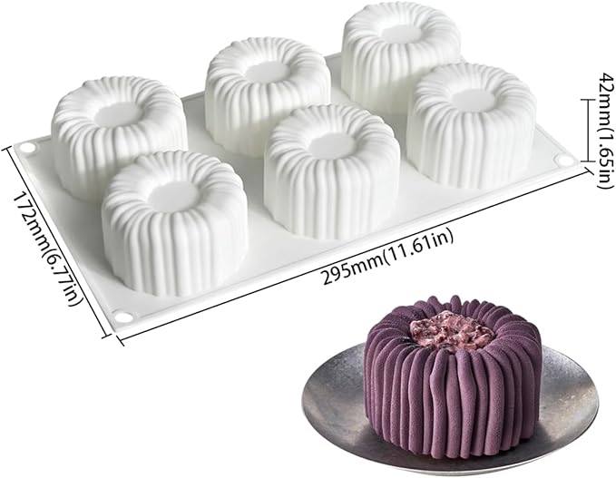 mostsom Cylinder Silicone Mousse Mold, Baking Tool - Image 8