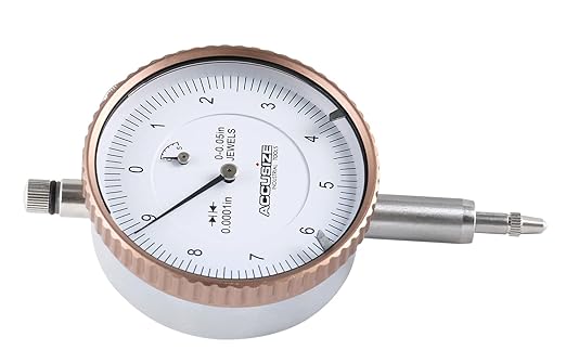 Accusize Industrial Tools Agd2 Style 0-0.05'' by 0.0001'' Dial Indicator with Lug Back, P900-S097