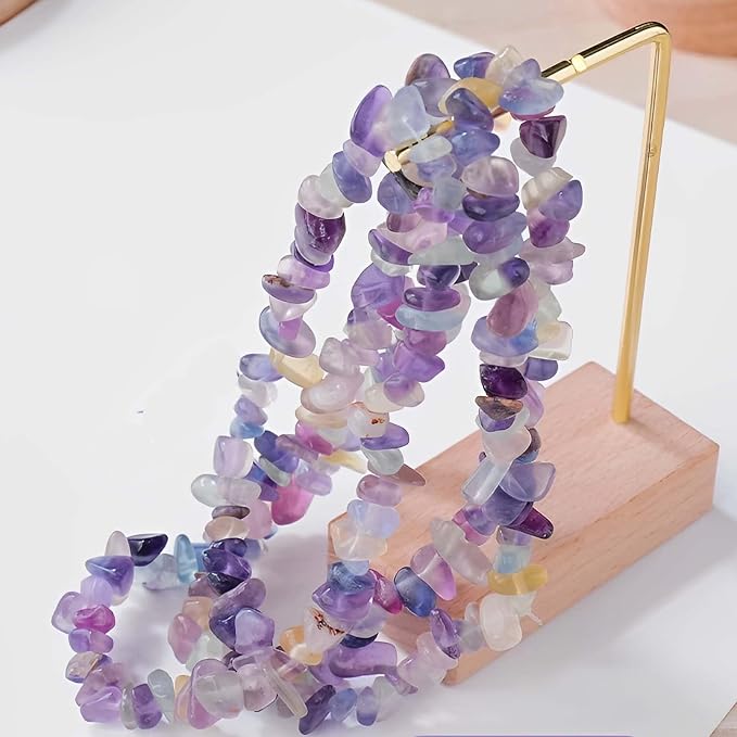 200pcs Natural Chip Stone Beads Gemstone Healing Crystal Loose Rocks Bead | - Image 5