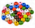 AD Beads Wood Spacer Loose Wooden Craft Beads Big Hole Beads Assorted by ADBeads