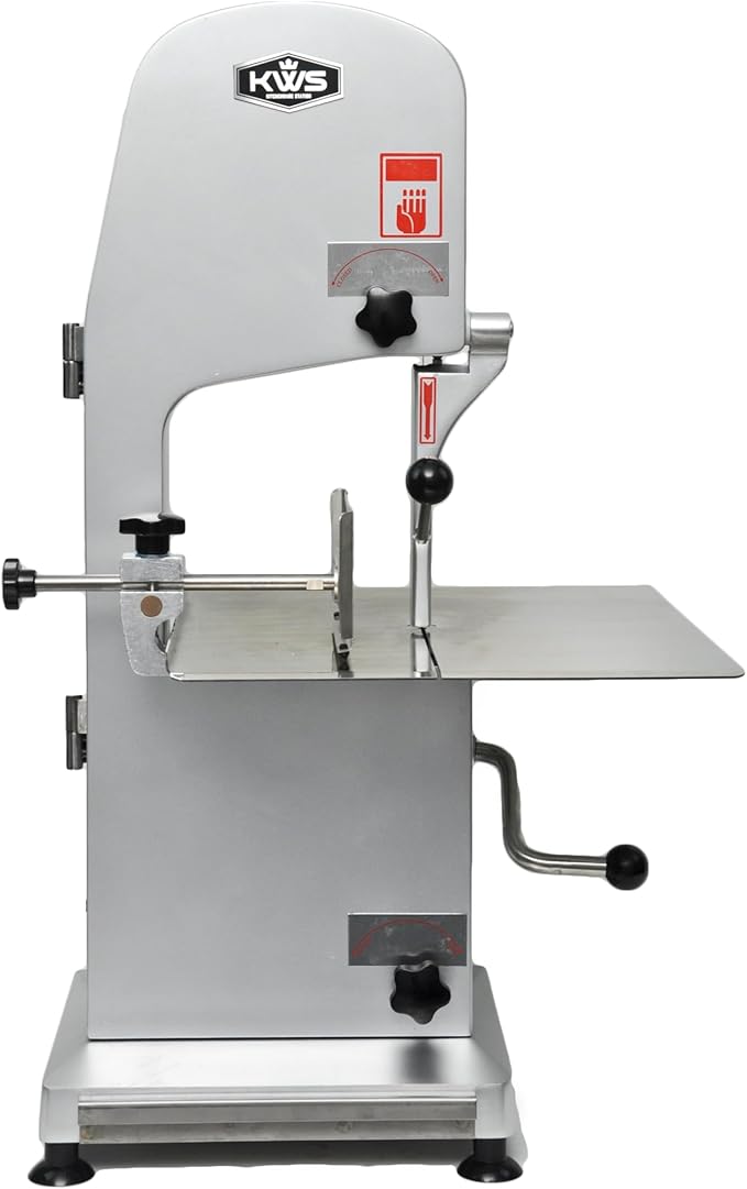 KWS B-210 Countertop Model Commercial 1900W 2.5HP Electric Meat Band Saw Bone Saw Machine/Slicer Heavy-Duty