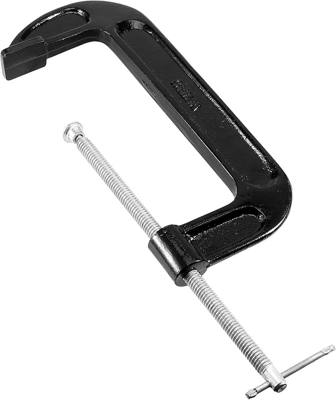 HOIGON 3 Pieces 10 Inch C-Clamp Set, Malleable Iron C-Clamp,Heavy-Duty C-Clamps with 10 Inch Jaw Opening 4 Inch Throat Depth for Woodworking, Welding, and Building, Black