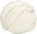 uxcell Needle Felting Wool, 3.5 Oz Nature Fibre Wool Yarn Roving by uxcell