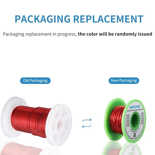 BNTECHGO 16 AWG Magnet Wire - Enameled Copper Wire - Enameled Magnet Winding Wire - 2 oz - 0.0492" Diameter 1 Spool Coil Red Temperature Rating 155℃ Widely Used for Transformers Inductors