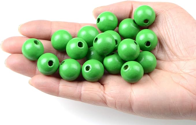 AD Beads Large Hole Wood Spacer Wooden Jewelry Making Bracelet Necklace - Image 3