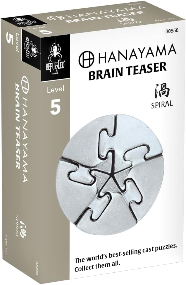 BePuzzled | Spiral Hanayama Metal Brainteaser Puzzle Mensa Rated Level 5 - Image 4