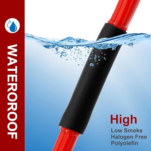 Chanzon 300 Pcs Heat Shrink Tubing Kit, 3:1 Red Sleeving Heat Shrink Wrap Tubing with Length 1.77" (inch), Marine Grade Electrical Waterproof Polyolefin Heat-Shrink Tube
