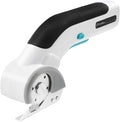 Electric Box Cutter, Cordless Electric Scissors With Safety Lock, USB Rechargeable Cardboard Cutter for Packages Leather Plastic（White）