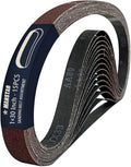 15 Pcs 1 x 30 Inch Assorted Aluminum Oxide Sanding Belt,80/120/150/240/400 Grit