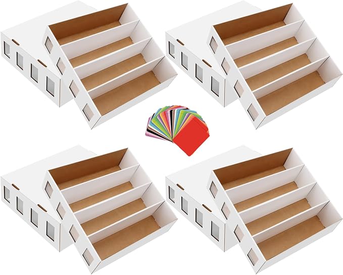 4 Pack Trading Card Storage Box 12500+ Count Cards Storage Box by HIMOMO