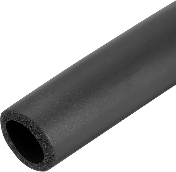 uxcell Pipe Insulation Tube Foam, 15/16" ID x 3/16" Thick x 1.64ft Foam Pipe Cover Non-Slip Hollow Tubing Guitar Air Conditioner Stand Fitness Equipment Handles, Black