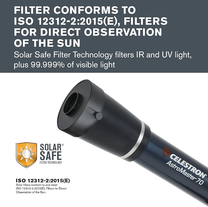 Celestron – EclipSmart Safe Solar Eclipse Telescope Filter – Meets ISO - Image 2
