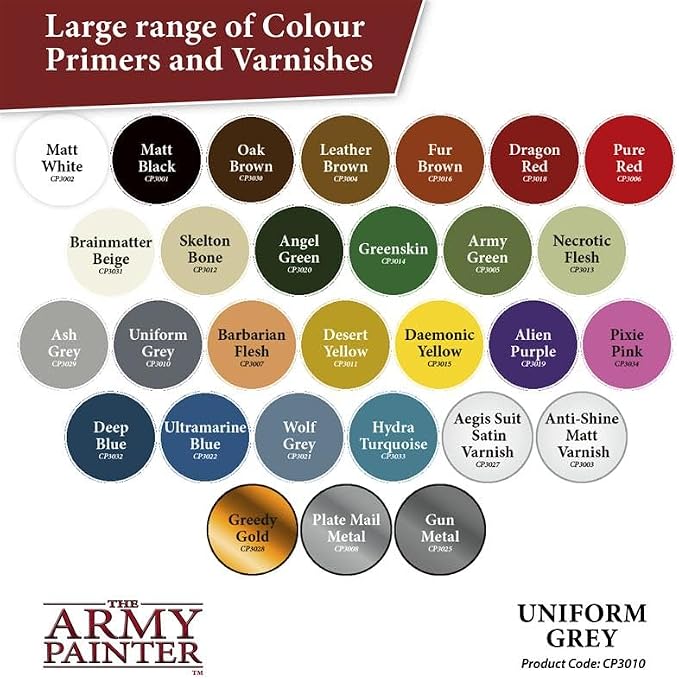 The Army Painter, Colour Primer: Uniform Grey, 13.5oz - Image 7