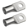 SELTERM 2pcs 1/0 AWG 5/16" Stud Tinned Copper Wire Lugs, Battery Lugs, Ring Terminals, Battery Cable Ends, 0 Gauge Ring Terminal Connectors, UL Marine Grade Electrical Battery Terminal Connectors