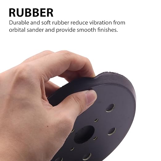 6 Inch Replacement Sander Pads, 6 Holes Hook and Loop Sander Pad for Ridgid R2611 Random Orbit Sander, 2 Pack