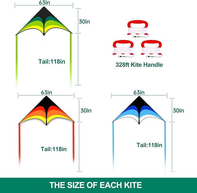 Mint's Colorful Life Delta Kite - Image 3