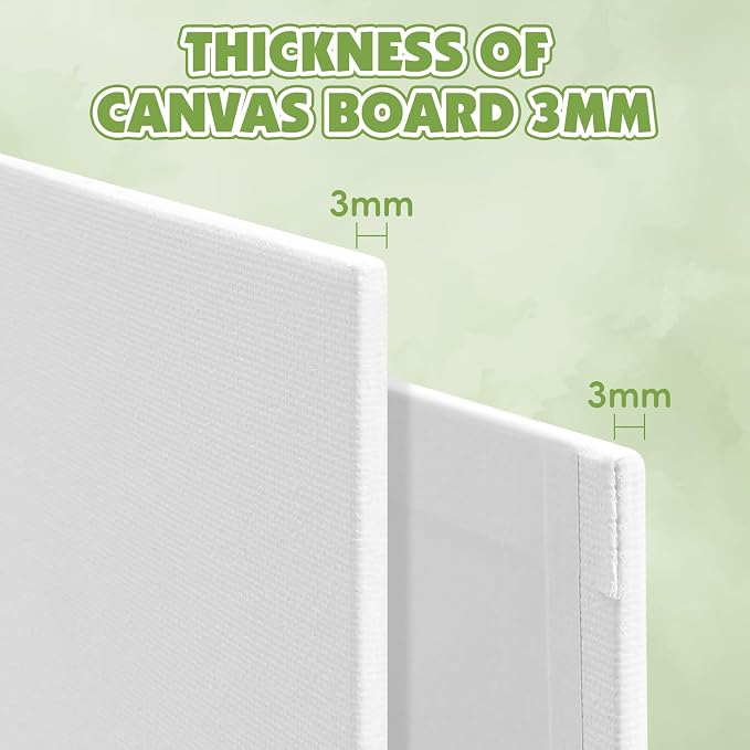 ESRICH Canvas for Painting 18x24 Inch, 2 Pack Canvas Boards for Painting Cotton - Image 2