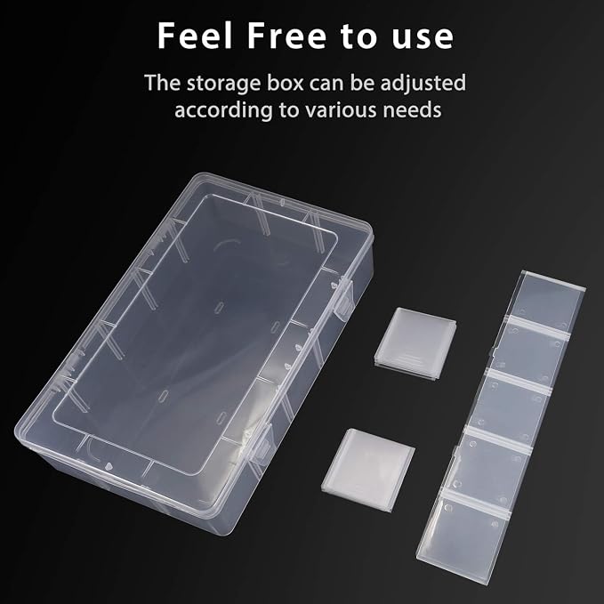 Umirokin 2 Pack 15 Grids Clear Plastic Organizer Box - Image 7