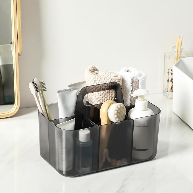 Multiuse Caddy Organizer with Handle, Portable Plastic Tote Bin - Image 4