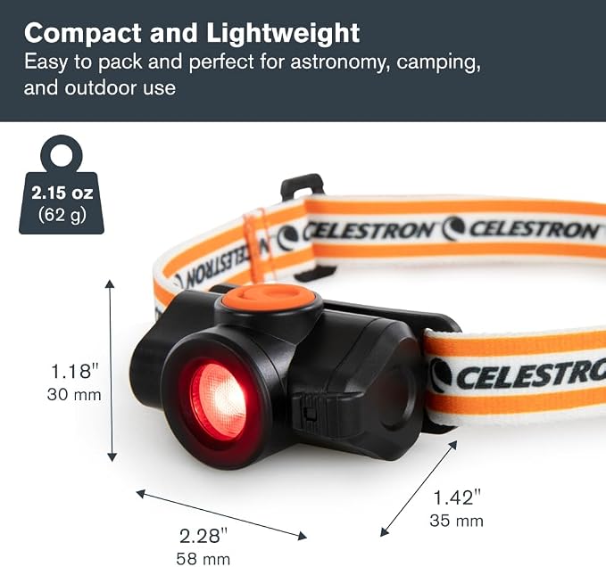 Celestron – Night Vision Headlamp – Multiple Light Modes – Includes SOS Setting - Image 7
