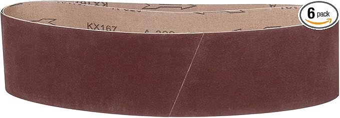 6 x 48 Inch Sanding Belt, 6 Pcs 400 Grit Knife Sharpener Belts Work Sharpening for Belt Sander Knife Carving Tool Metal Working