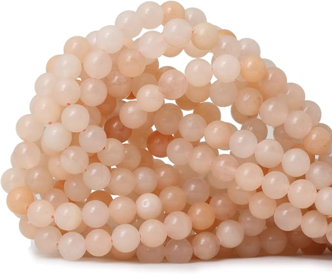45PCS 8mm Natural Pink Aventurine Gemstone Round Loose Beads Stone Beads by CHEAVIAN