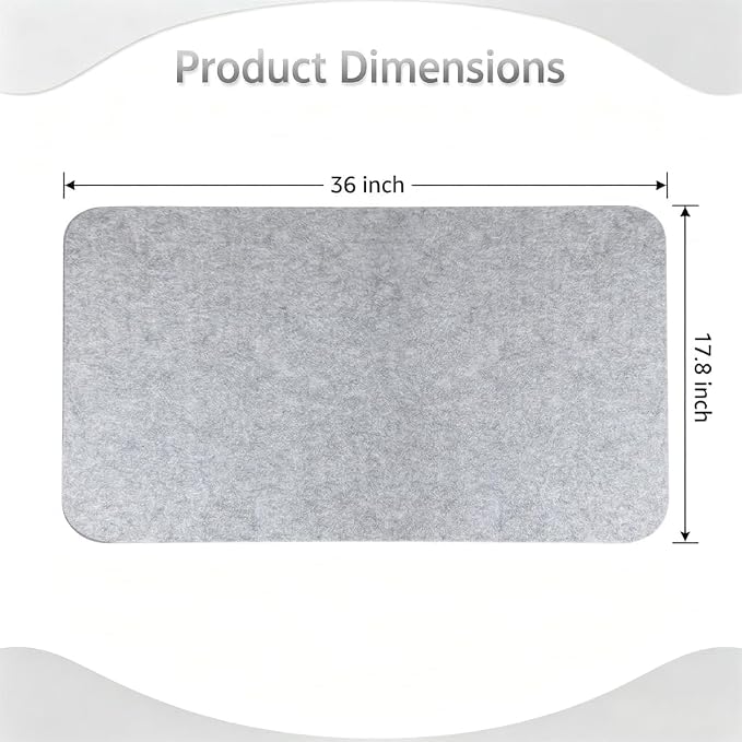 Wool Pressing Mat 36"x 17.8" 0.5 Inch Thick Ironing Board - Image 2