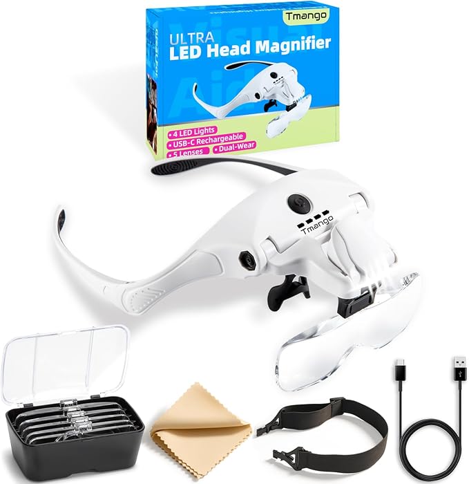 Rechargeable Head Magnifier by TMANGO
